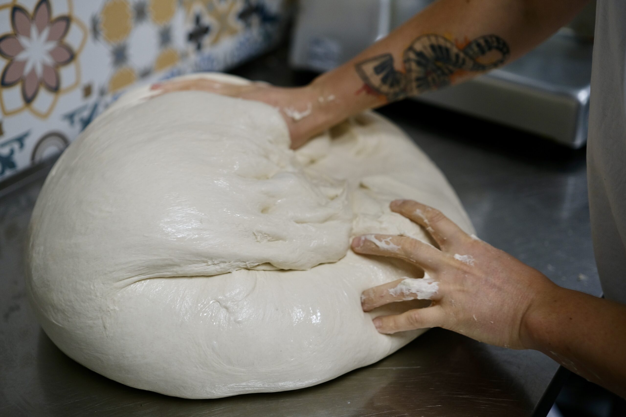 Ciasto na pizze blok