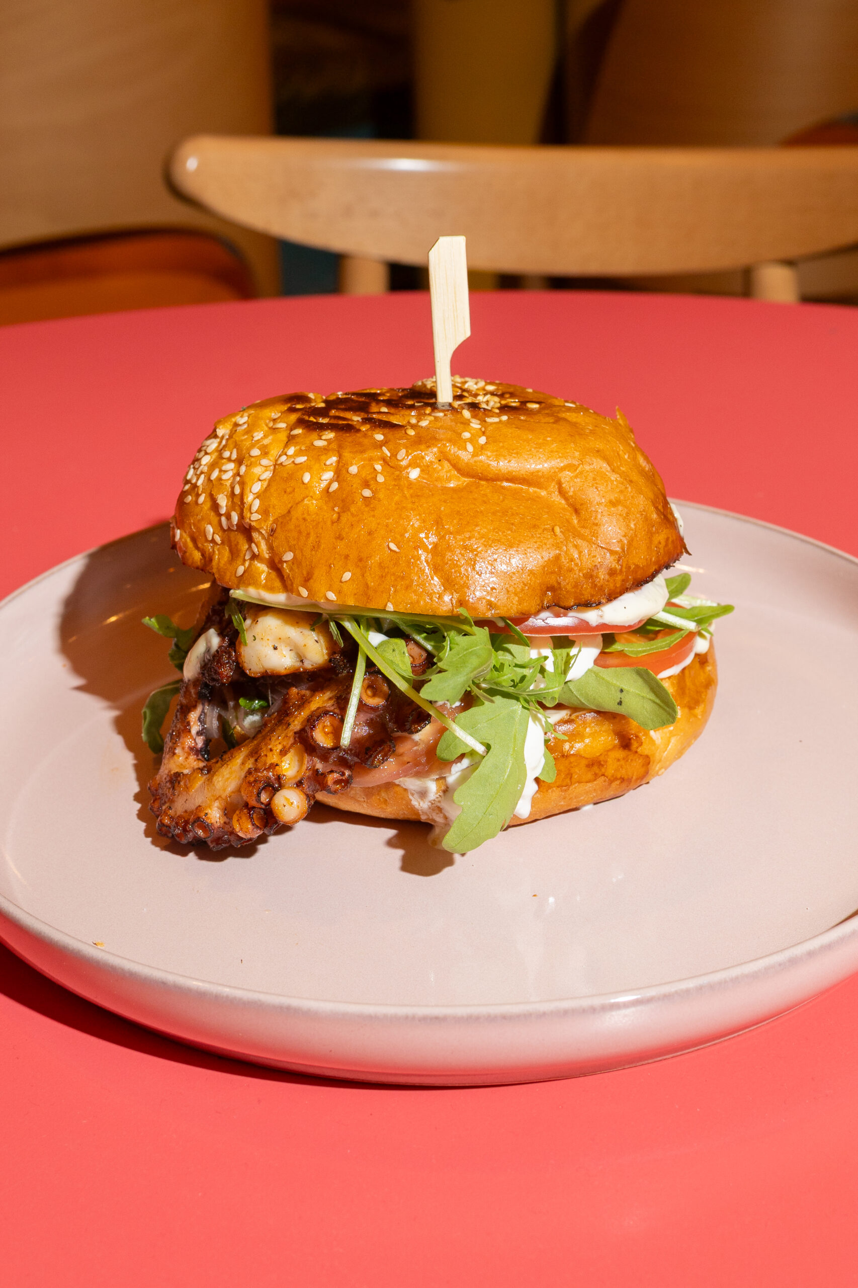 Burger di Polpo z grillowaną ośmiornicą